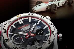 ベゼルはF1マシンの手触り!? ホンダの“F1初優勝60周年記念エディフィス”に注ぎ込まれた、こだわりたっぷりの特別仕様とは