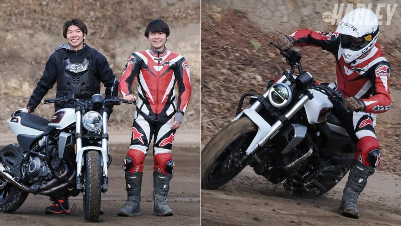 ダートで遊ぶハーレーダビッドソンX350を発見!!【正規ディーラーがオフロードコースを所有??】