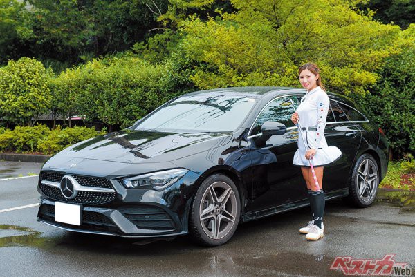 有名人の愛車 女子ゴルフ界のオシャレ番長 愛車も超オシャレなベンツcla ひとりで500km走るってマジか ベストカーweb 自動車情報サイト 新車 中古車 Carview