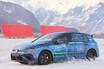 フォルクスワーゲン 新型「ゴルフR」がオーストリアの氷雪上レースに出現
