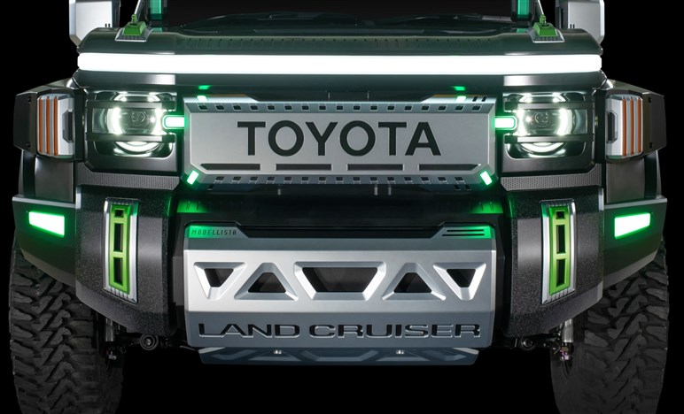 モデリスタが「ランクル250」を魔改造!! サイバー×ミリタリーなオフ仕様が凄い。反響によっては市販化も