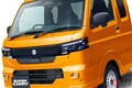 スズキ新型「キャリイ」発表に反響殺到！「軽トラなのにカッコイイ！」「ヤング層にヒットしそう」の声も！ 一方で「カワイイ丸目が良かった…」「ちょっとダイハツ風？」と賛否両論!? めちゃ進化した「“最新”軽トラック」初公開！