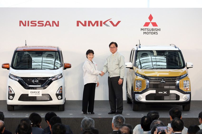 日産・三菱、新開発の軽自動車ハイトワゴンがオフライン 3月下旬に正式発売