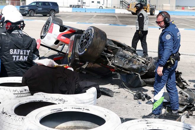 大クラッシュのトヨタ7号車 モノコックは変形しすぎていて使えない と技術首脳 Wec Autosport Web 自動車情報サイト 新車 中古車 Carview