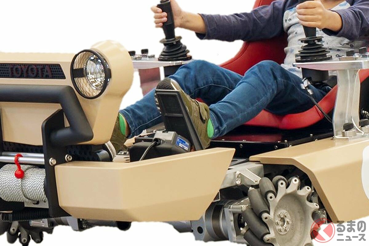 全長1.5m！ トヨタの斬新「ひとり乗りスポーツカー」登場！ めちゃ楽しそうな「4輪独立制御」の次世代オープンカー「FUNVE」が凄い！