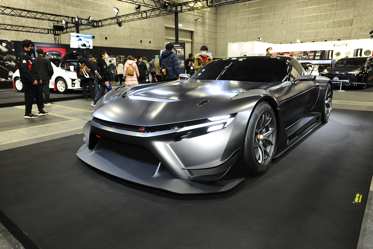 話題の Grmnヤリス には人だかり モータースポーツファン必見のマシンが勢揃いした大阪オートメッセ４号館の展示車イッキ見せ 大阪オートメッセ22速報 Auto Messe Web 自動車情報サイト 新車 中古車 Carview