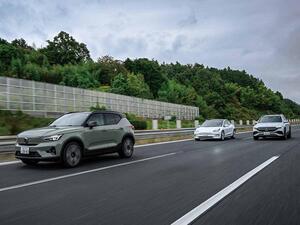 「最新ボルボ XC40リチャージとドイツ、アメリカのピュアEVの実力を見る」ボルボ XC40リチャージ／メルセデスEQ EQB／テスラ モデル3