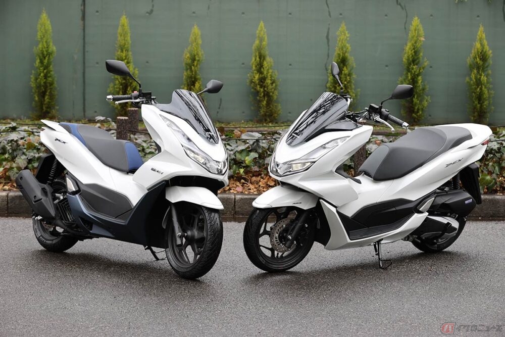 The 燃費 ホンダ同門対決 快速125ccスクーター Pcx と Pcx E Hev で実走比較した結果は バイクのニュース 自動車情報サイト 新車 中古車 Carview