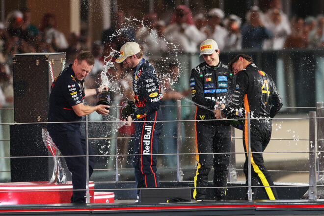 「マックスとオスカーと戦えて光栄だった」「初戴冠は感情的になる。心から楽しんでほしい」／F1第24戦決勝コメント（2）