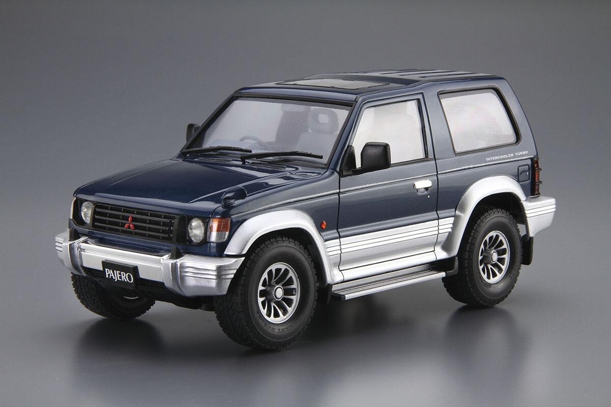 【素人製作品】1/24 アオシマ　パジェロ　ハイリフト アオシマ 1/24 ザ・モデルカー No.107 ミツビシ V43W パジェロ