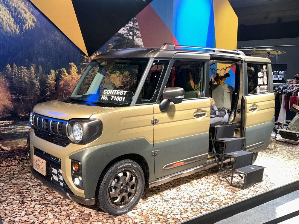 「スペーシア・パパボクキッチン」は、新型スペーシア・ギアのプロト？　東京オートサロン2024