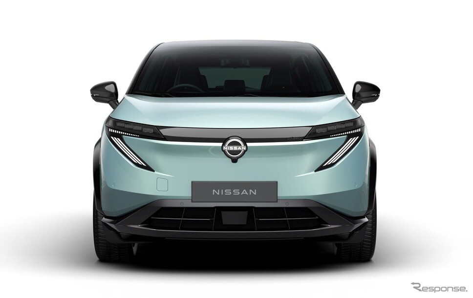 日産『アリア』改良新型を世界初公開へ、Vモーショングリルのない新デザインに…ジャパンモビリティショー2025