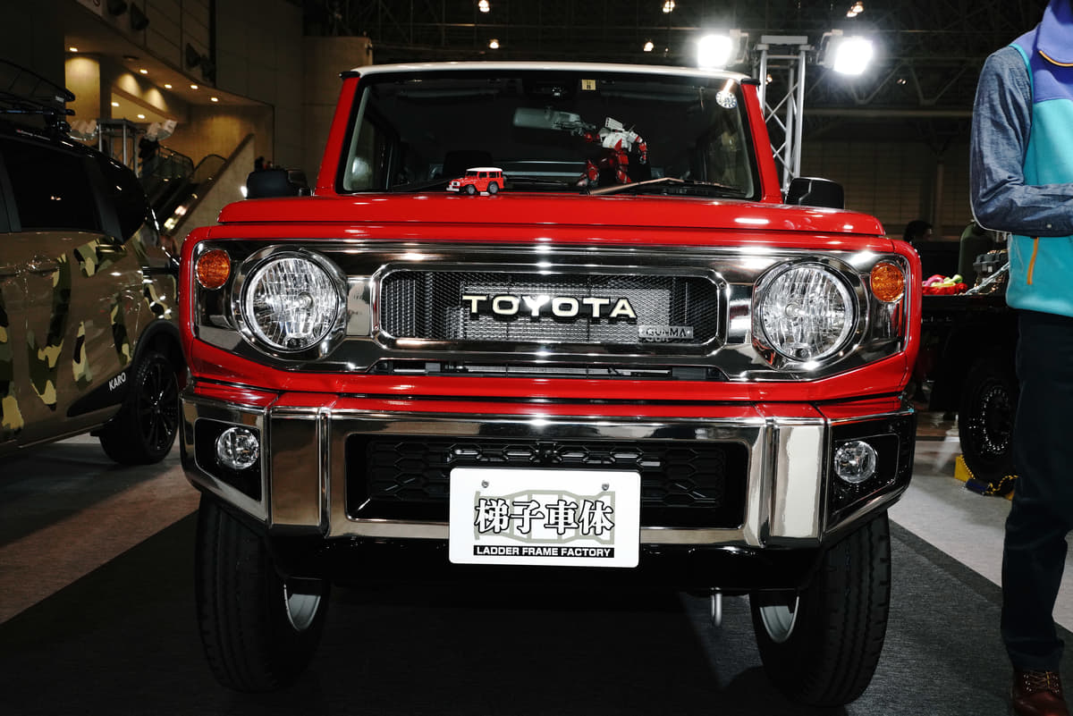 ランドクルーザーが軽自動車に ジムニーがベースの旧車風スタイルを提案 Auto Messe Web 自動車情報サイト 新車 中古車 Carview