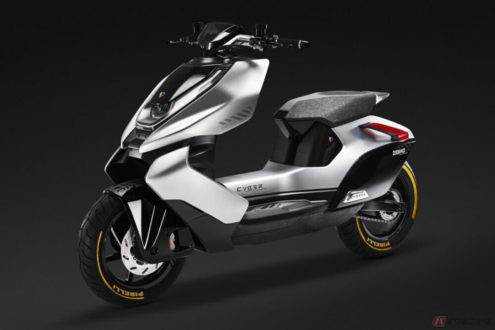 CFMoto「ZEEHO Cyber Concept」公開 KTMとの合弁事業により誕生した最新の電動スクーター