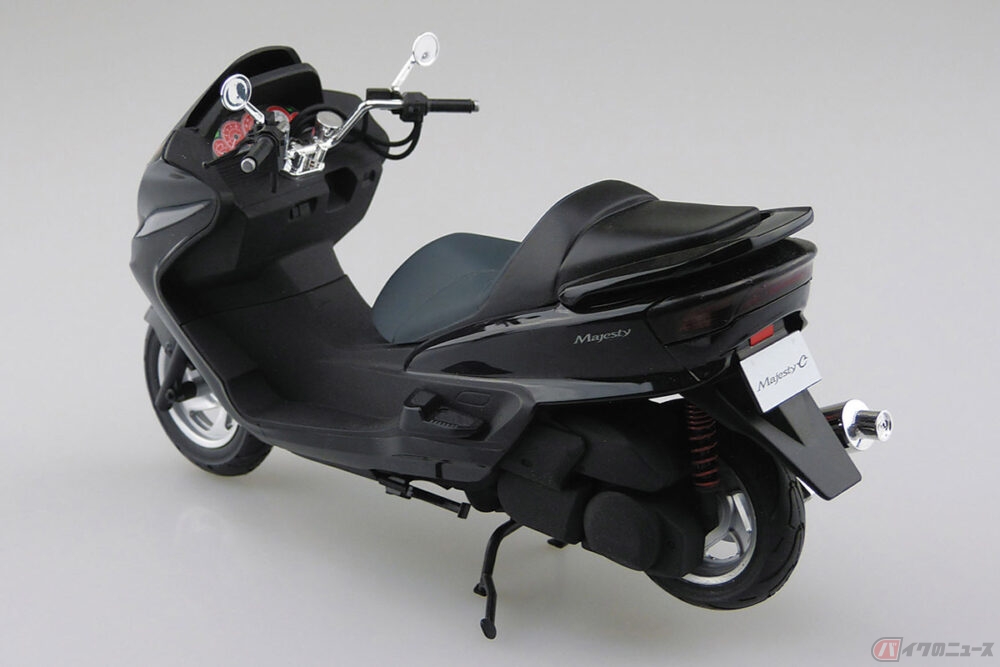 かつてのカスタムブームを思い出す ヤマハの250ccスクーター マジェスティc が1 12スケールのプラモデルとなって新登場 バイクのニュース 自動車情報サイト 新車 中古車 Carview