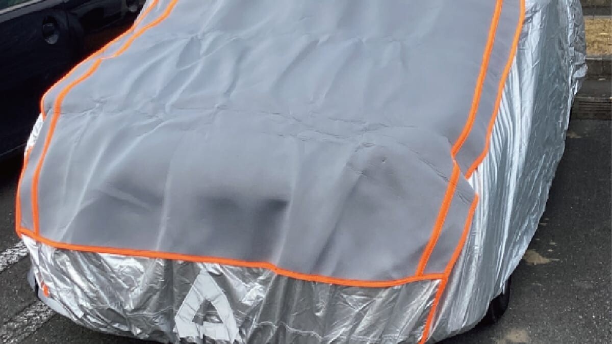 「えっ車がボコボコに…」「でもこれで安心」専用カバーが全国で販売開始。