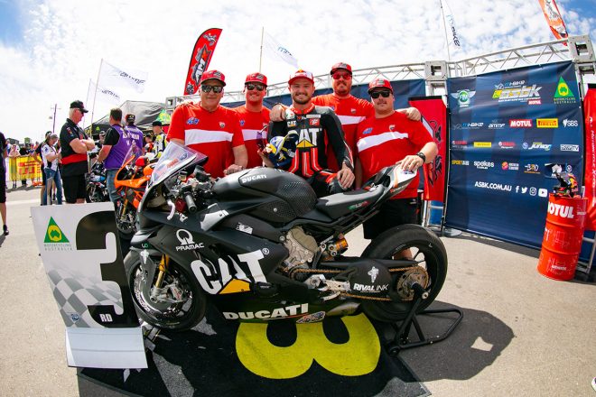ASBK：ジャック・ミラー、オーストラリアスーパーバイクでパニガーレV4 Rを駆り表彰台獲得