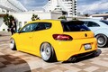 新車購入のVW「シロッコ R-Line」をトヨタ「アクア」の黄色に全塗装！ BBSディスクを使ったすり鉢リムが自慢ポイントです