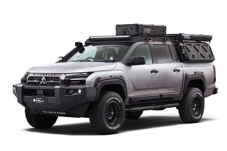 新型トライトンやデリカミニのカスタムあります。三菱が東京オートサロンの出展車両を予告