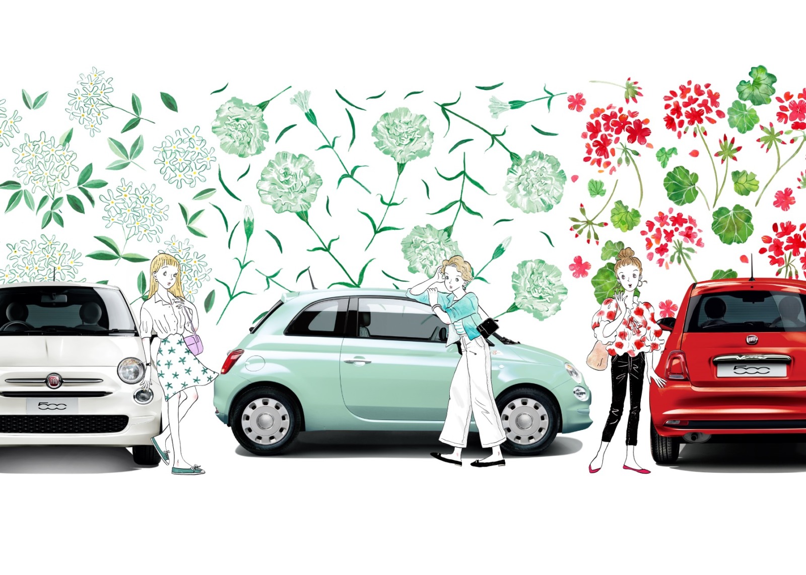 フィアット 500に花が咲く 75台限定の色鮮やかなチンクェチェントは今が 買い Genroq Web 自動車情報サイト 新車 中古車 Carview