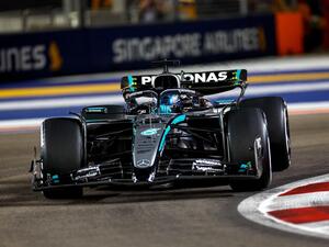 【F1第18戦シンガポールGP決勝】メルセデスのラッセルが圧勝、マクラーレンは3位、4位で2年連続コンストラクターズタイトルを確定