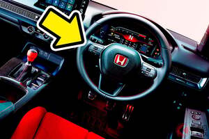 ホンダ「すごいハンドル」初公開！ 高性能スポーツカー「シビック TypeR」用の“純正アクセサリー”に設定！ 熟練ならではの「素材・形状・加工」にこだわった“最高の手触り”で発売へ！