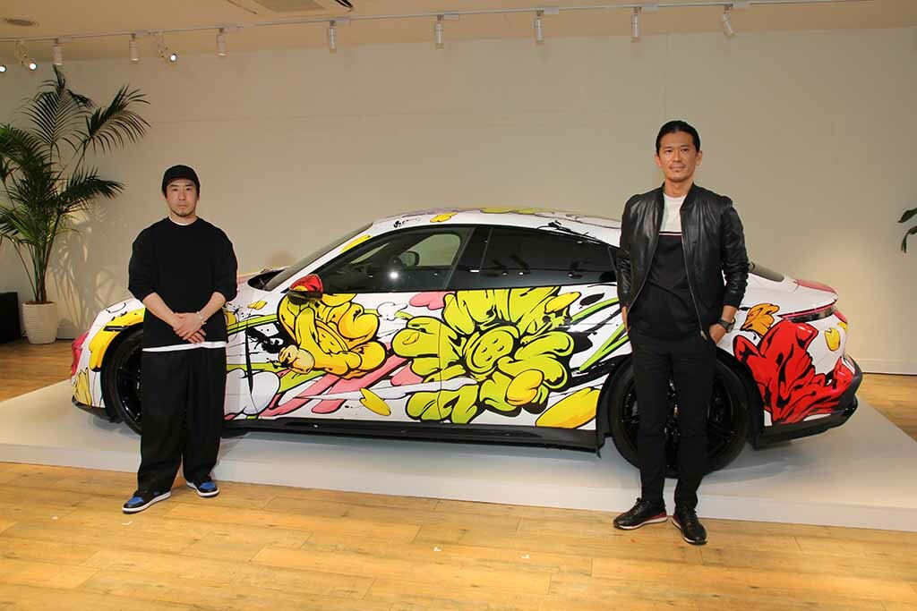 アーティストのSHUN SUDO氏が日本人で初めてポルシェのアートカーを制作！ タイカンのアートカー展示イベント「Taycan Soul Canvas」開催