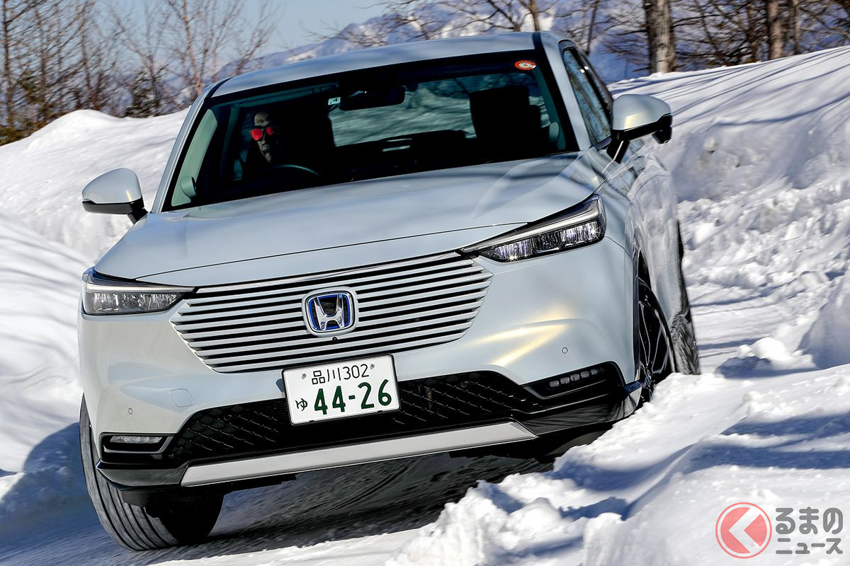 ホンダの4wdは走ってホントに楽しいの 雪道走行でわかった ヴェゼル と Cr V の操作性の違いとは くるまのニュース 自動車情報サイト 新車 中古車 Carview