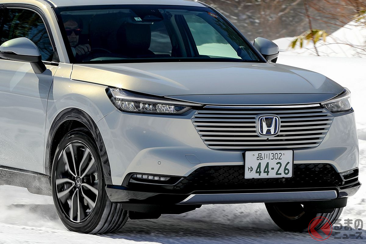 ホンダの4wdは走ってホントに楽しいの 雪道走行でわかった ヴェゼル と Cr V の操作性の違いとは くるまのニュース 自動車情報サイト 新車 中古車 Carview