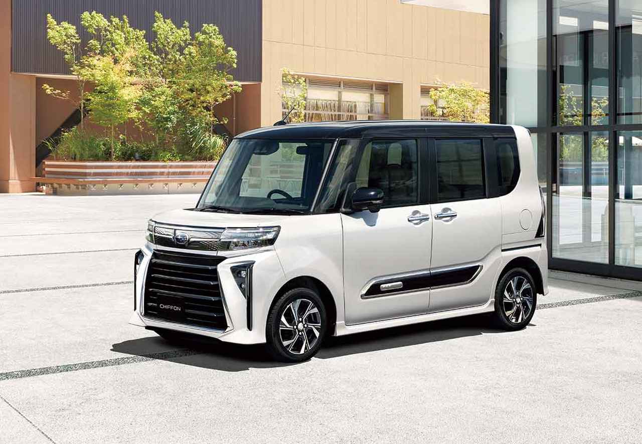 スバルの軽自動車でスーパーハイトワゴンの シフォン が一部改良 スバルの軽初ディスプレイオーディオを採用 Webモーターマガジン 自動車 情報サイト 新車 中古車 Carview