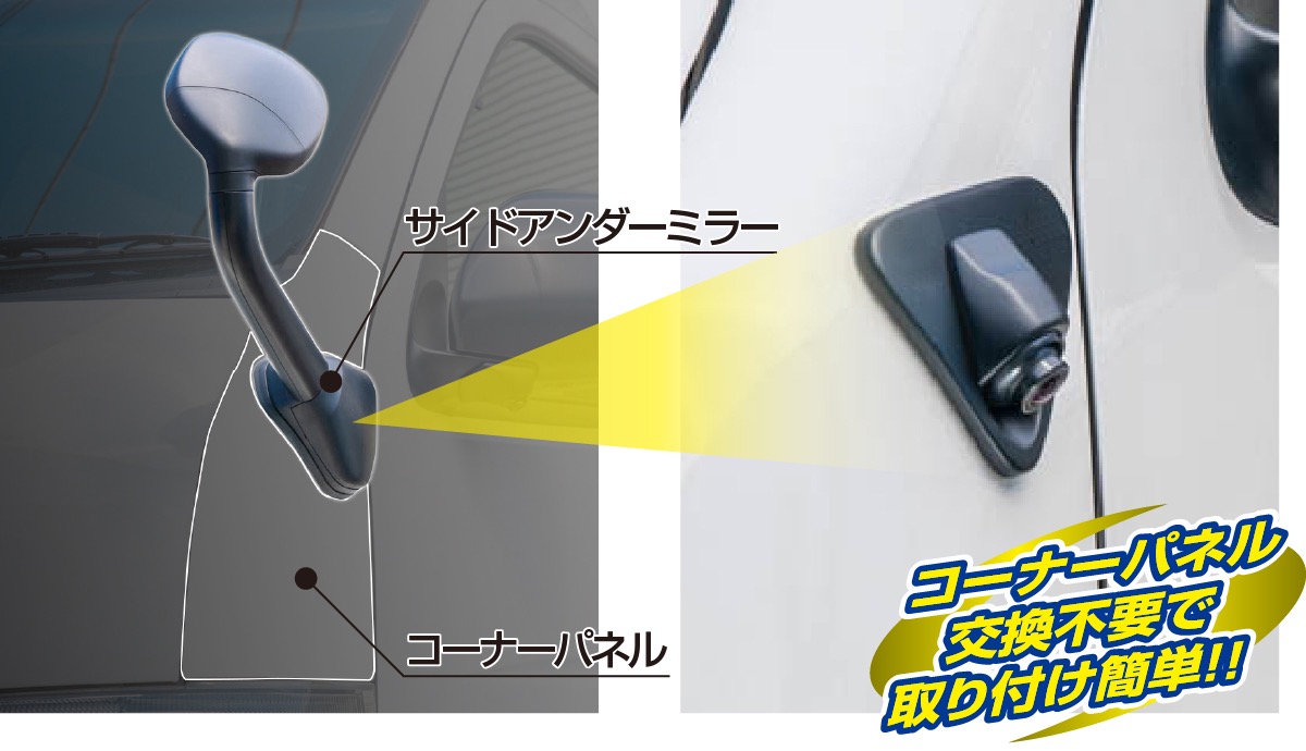 ガッツミラーよさらば ハイエースの左サイドの死角をカメラでサポートする サイドアンダーカメラキット を発売 データシステム Driver Web 自動車情報サイト 新車 中古車 Carview