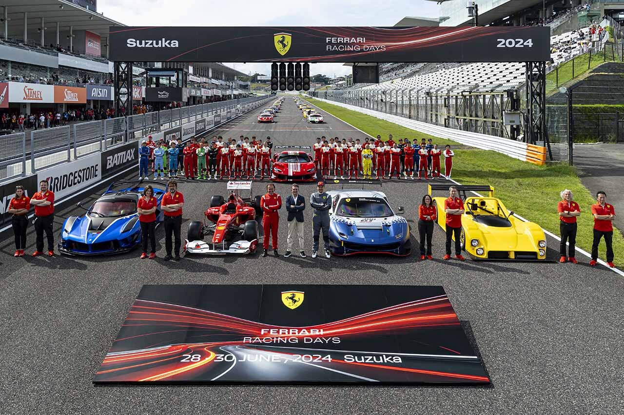 フェラーリ「499Pモディフィカータ」日本初走行を無料で見られる！「フェラーリ・レイシング・デイズ2025」が6月20～21日FSWにて開催決定