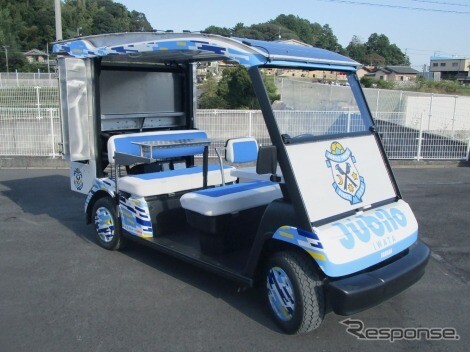 ヤマハ発動機のゴルフカーがベース、データ分析サポートカー開発…サッカー「ジュビロ磐田」向けに