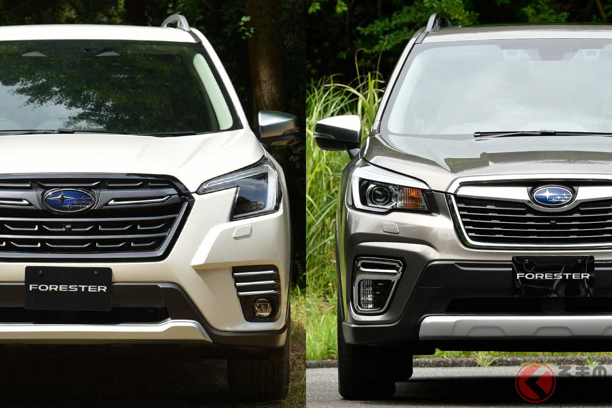 スバル新型 フォレスター は小型のライトが迫力グリルを強調 従来型と何が違う くるまのニュース 自動車情報サイト 新車 中古車 Carview