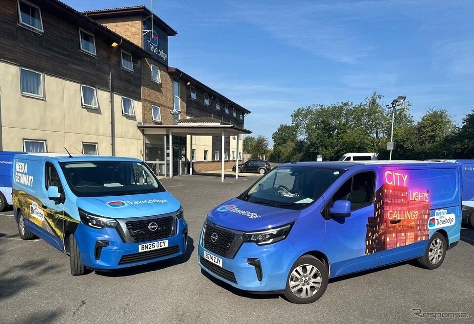 日産の商用車200台超、英国ホテルチェーン大手が導入へ…価格や性能が決め手に