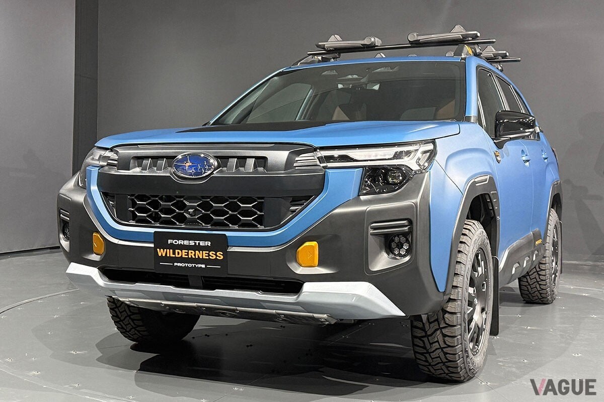 スバルが“日本投入を期待させるプロト”を展示！「フォレスター ウィルダネス」の展望とは？ 北米発の「ラギッドなSUV」は“最低地上高235mm”で走破性抜群