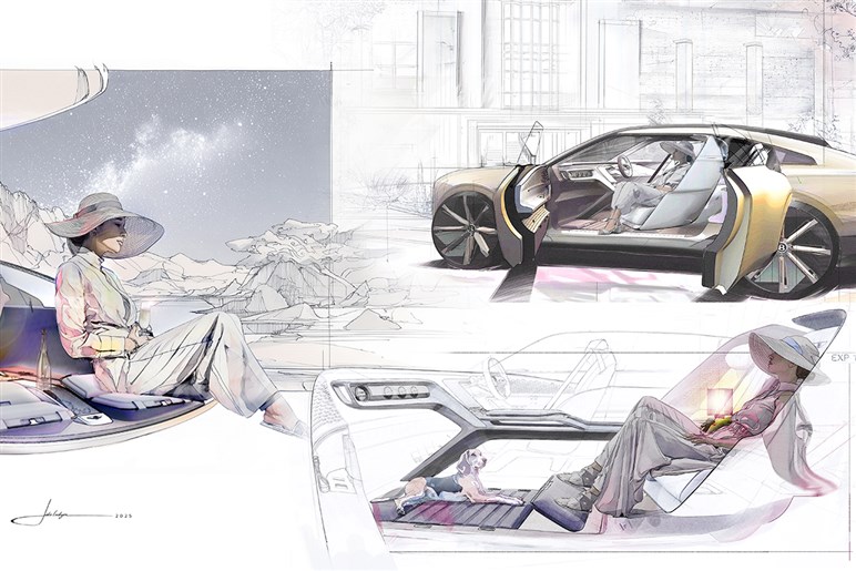 【新エンブレム＆EVコンセプト】ベントレーが「EXP 15」発表。106年の歴史で5度目のロゴ刷新…26年以降採用へ