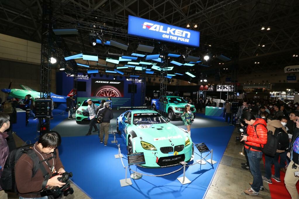 FALKENはタイヤ装着の活躍車がずらり！【東京オートサロン2018】