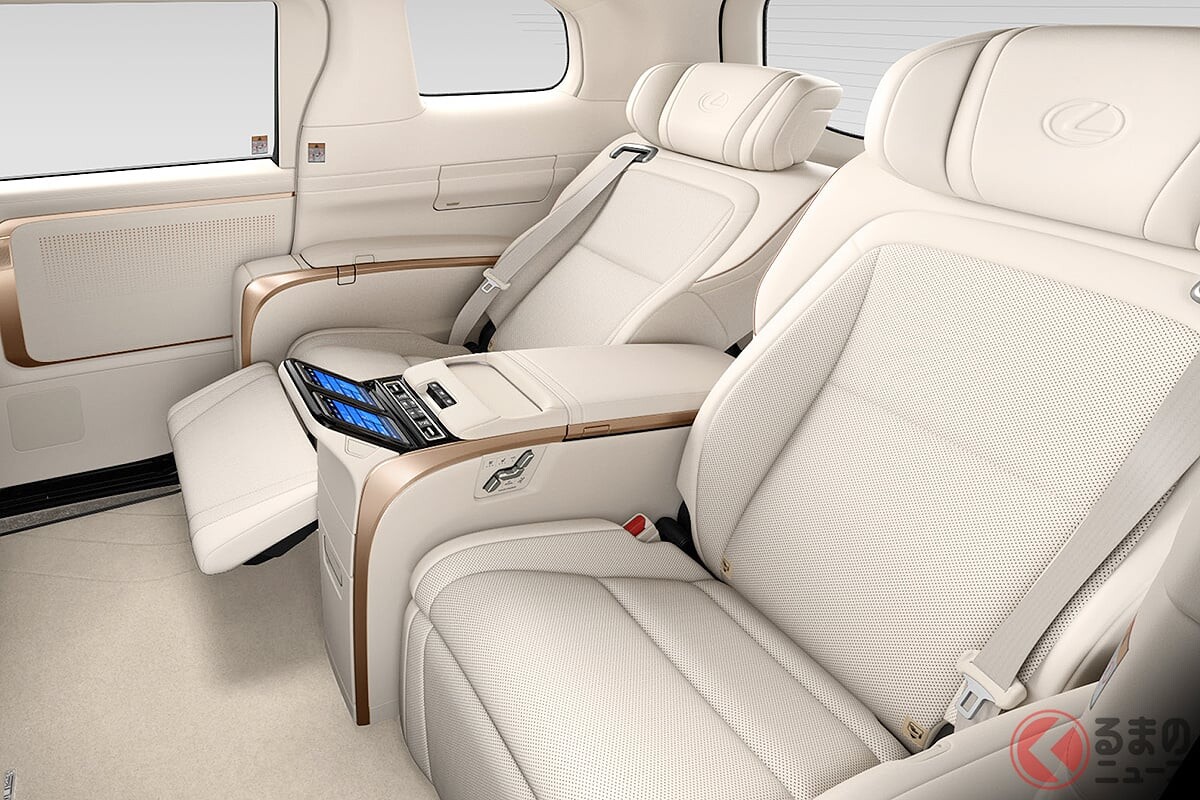 レクサス新「“4人乗り”超高級ミニバン」発売！ 全長5.1mの“アルファード超え”巨大ボディにエコ＆パワフルなターボエンジン搭載！ 最新「LM」何が変わった？