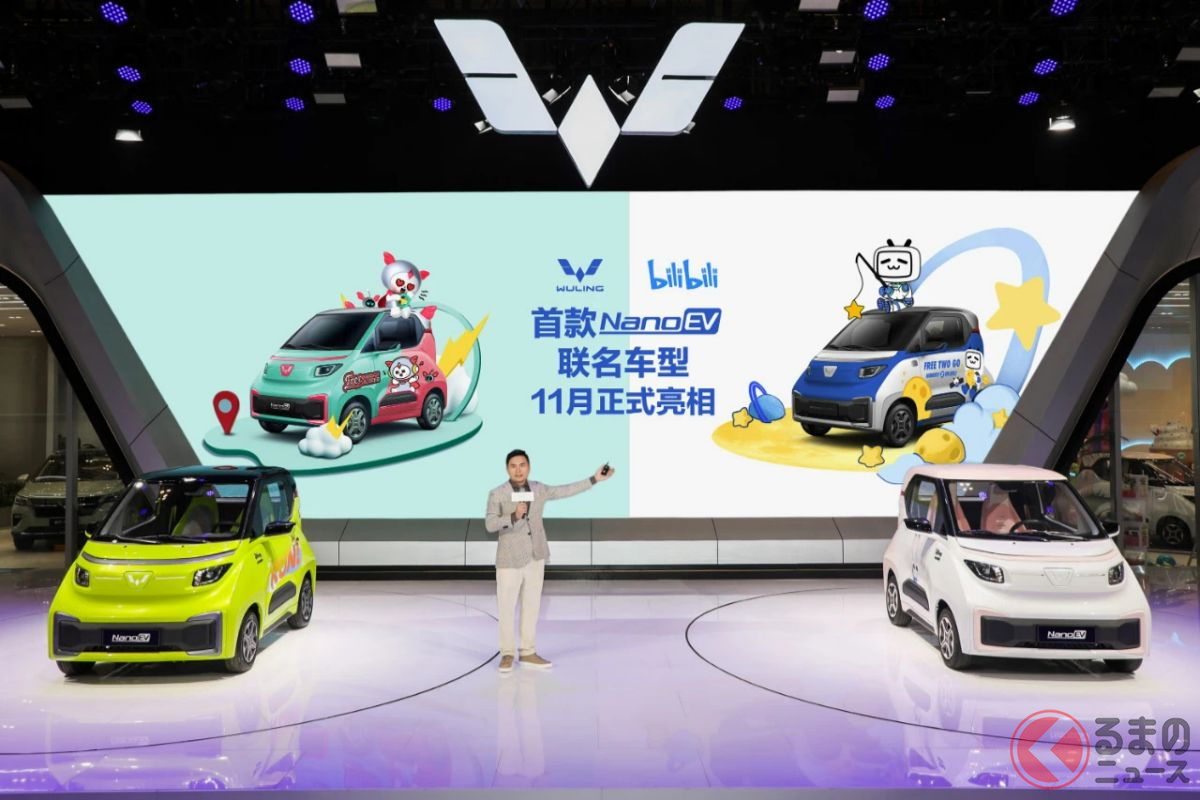 ディズニーとコラボした超小型2人乗り Nanoev 発表 50万円ev 宏光miniev との関係性はある くるまのニュース 自動車情報サイト 新車 中古車 Carview