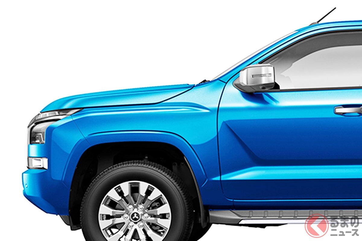 三菱「“新”本格4WD」のスゴさとは!? 全長5.3m超えの“カクカクボディ”＆「強化ACC」採用！ 「トライトン」一部改良モデルの魅力とは