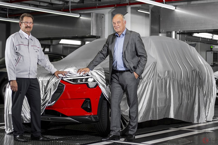 アウディ初の電気SUV「e-tron」 ベルギーで生産開始と発表