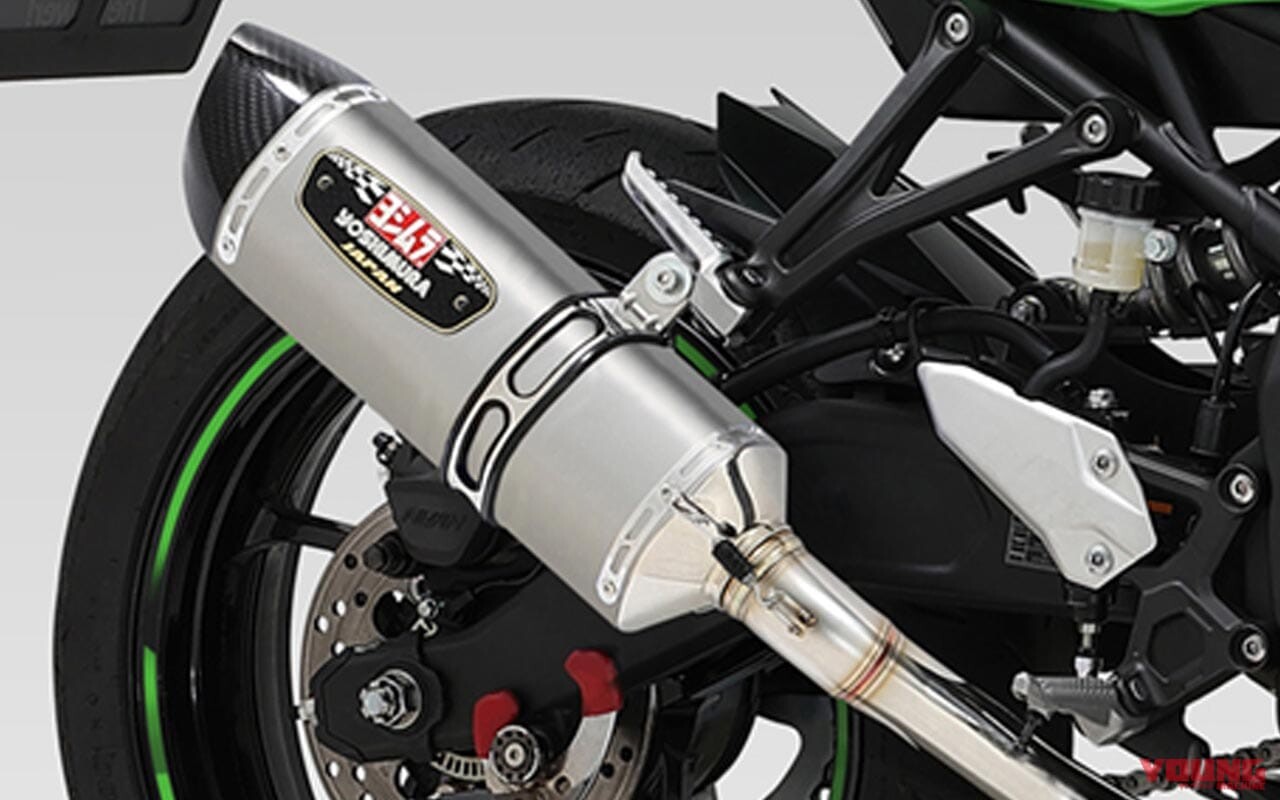 ZX-25R用ヨシムラマフラー・R-77Sサイクロン×6タイプ〈チタン