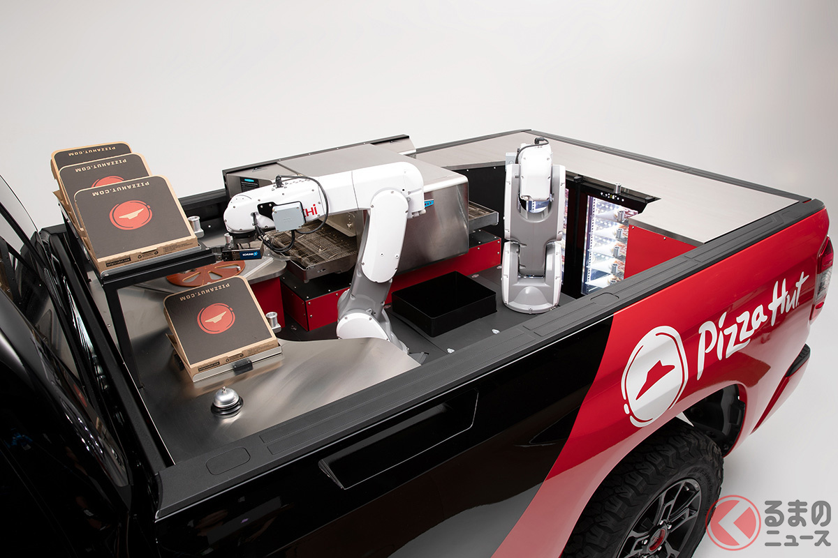 トヨタが 全自動ピザマシン を提案 ピザ好き垂涎の最強車 タンドラ パイ プロ とは くるまのニュース 自動車情報サイト 新車 中古車 Carview