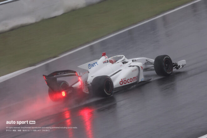 ドライもウエットも好感触の牧野任祐に復調の兆し。Q1は「内圧設定をミスって危なかった」／SF第9戦