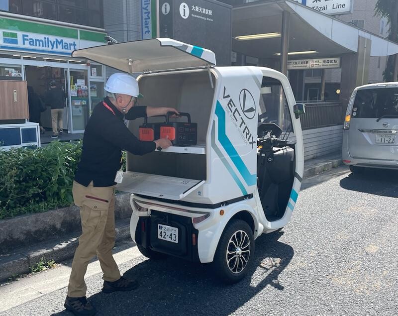 非公開: 【VECTRIX】大阪市北区の社会実証実験に3輪BEV「I-Cargo」を運搬作業車両として提供