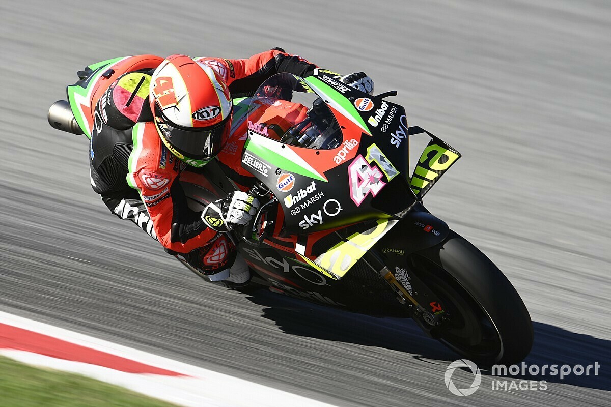 【MotoGP】期待はずれ？　アプリリアのアレイシ・エスパルガロ、2020シーズンを「楽しめていない」