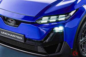 スバル「新型SUV」世界初公開！ “338馬力”の「スポーティモデル」！ 斬新「ツルツル顔」＆高性能4WDがイイ「アンチャーテッド」米国に登場