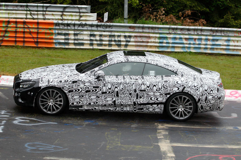 欧州デビューの次期Sクラス、クーペ版を捕獲！