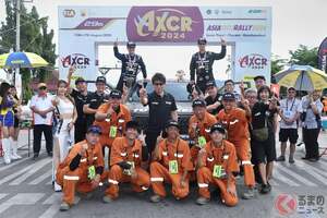 悲願のクラス初優勝！LEG6で見せた「FLEX SHOW AIKAWA Racing with TOYOTIRES」の走りに感動の渦が起こった！【AXCR2024レポート Vol.9】